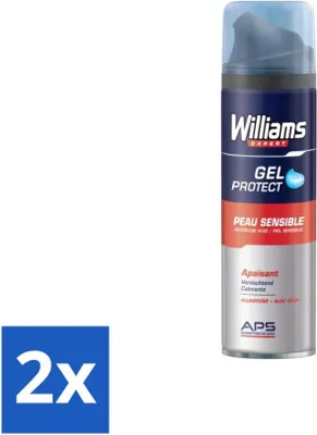 Produktbild von Williams Expert Rasiergel für empfindliche Haut - 200 ml - Vorteilspack - 2 Stücke