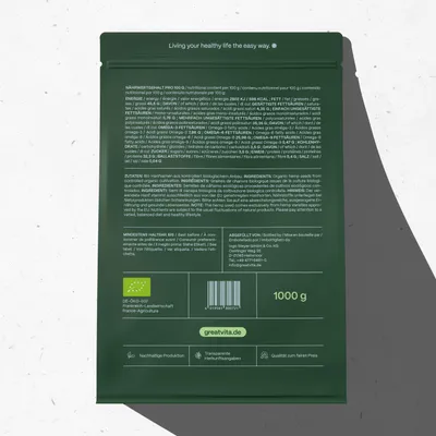 Produktbild von GreatVita Hanfsamen 1000g | geschält, naturbelassen
