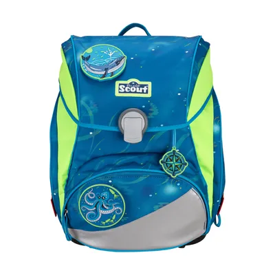 Produktbild von Scout Alpha Schulranzenset DIN 4 teilig Deep Sea