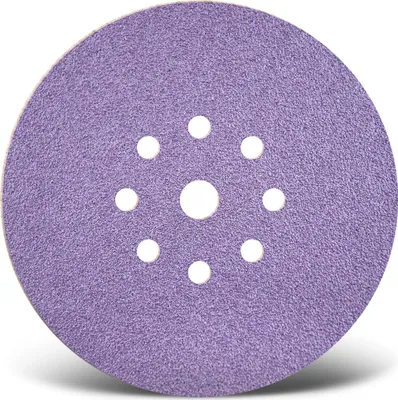Produktbild von MENZER Purple HD Klett-Schleifscheiben, 225 mm, 9-Loch, f. Trockenbauschleifer, Keramik-Mix (25 Stk.) K100