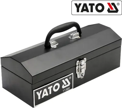 Produktbild von YATO YT-0882 Werkzeugkiste Werkzeugkoffer Werkzeugkasten Werkzeug Metall 360x150x115mm