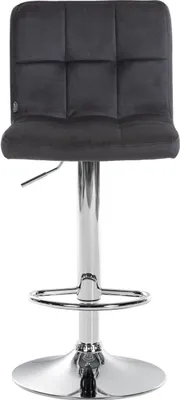 Produktbild von Barhocker Peru Samt chrom schwarz