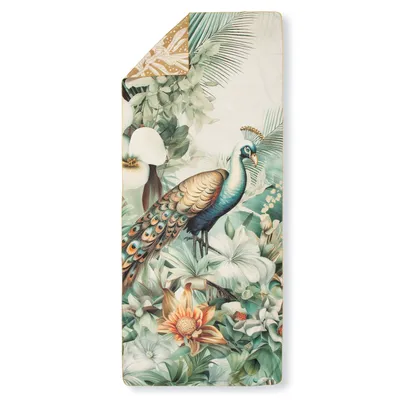 Produktbild von Sports towel Descanso 75x180 cm - birds and leaves