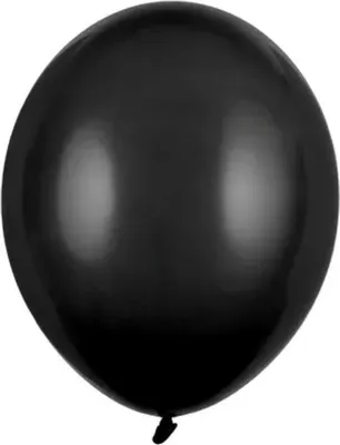 Produktbild von 100 Stk. Luftballon Ø12cm "Uni Pastell" | Schwarz