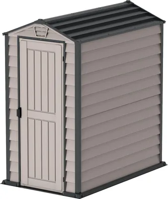 Produktbild von DURAMAX EverMore Gartenhaus 2,1 m² + Bodenkonstruktion, Vinyl, grau/anthrazit DURAMAX 30625