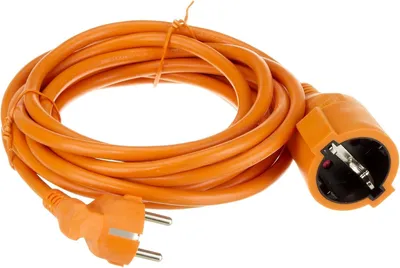 Productafbeelding van Unitec Schuko-verlenging H05VV-F3G1,5 mm² 5 m oranje