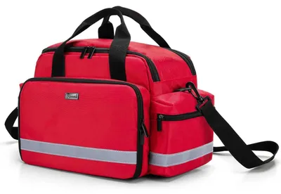 Produktbild von Krankenschwestertasche mit Griff und Schulterriemen, Große Kapazität, Rot