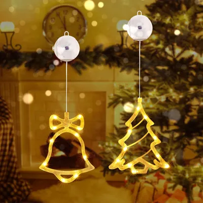 LED-Lichtvorhang 2er-Set, warmweiß, batteriebetrieben, Timer