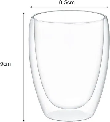 Produktbild von Famanu Thermogläser Borosilikatglas, doppelwandig, 6 x 250 ml