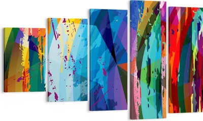 Produktbild von Bild auf Leinwand - Leinwandbild - Abstraktion modern - 100x60cm - Wand Bild - Wanddeko - Leinwanddruck - Bilder - Kunstdruck - Wanddekoration - Leinwand bilder - Wandkunst - EG100x60-3660