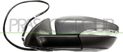 Produktbild von PRASCO VG5227353P Außenspiegel Seitenspiegel Rechts für VW Jetta IV (162, 163, AV3, AV2) Beheizt mit Memory Konvex Grundiert Elektrisch