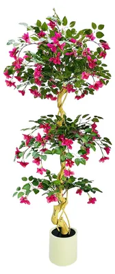 Obrázek produktu pro Umělý strom bougainvillea, dekorativní provedení, pro vnitřní i venkovní použití, 6 stop (180 cm)
