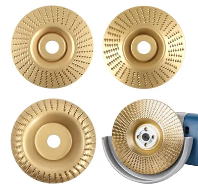 Immagine prodotto di Set di 3 dischi abrasivi in legno per smerigliatrice angolare