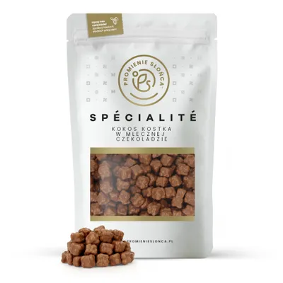Zdjęcie produktu dla Kokos Kostka w Mlecznej Czekoladzie 500 g