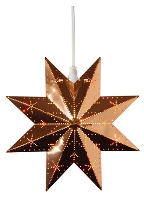 Produktbild von Star Trading 12.799-10, Leichte Dekorationsfigur, Kupfer, IP20, Weiß, E14, 20°