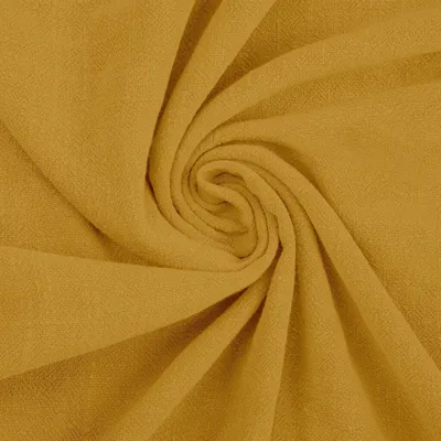 Produktbild von Leinen mit Viskose Bekleidungsstoff - senfgelb (Ochre)
