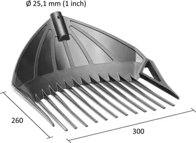 Produktbild von UPP Hof- & Gartenschaufel 3 in 1 Rechen Schaufel Sieb (optional mit Teleskopstiel Aluminium)