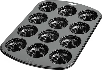Produktbild von Kaiser 646190 Muffin/Guglhupfform 12er, anthrazit (1 Stück)