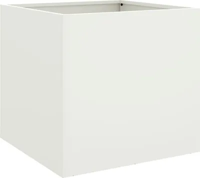 Produktbild von vidaXL Pflanzkübel Weiß 49x47x46 cm Stahl