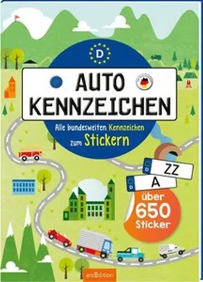 Obrázek produktu pro Autokennzeichen - Alle bundesweiten Kennzeichen zum Stickern