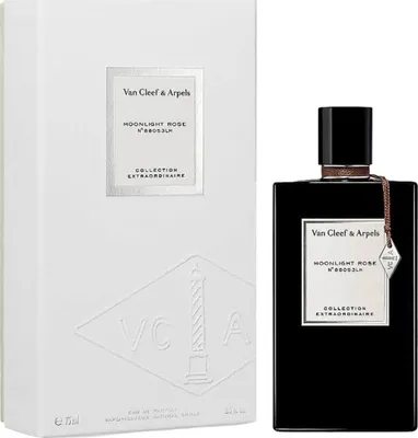 Zdjęcie produktu dla Van Cleef & Arpels Moonlight Rose, Unisex, 75 ml, Butelka jednorazowa, Geranium, Różowy pieprz, Mech dębowy, Paczula, Malina, Spray