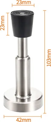 Produktbild von INF Hydraulischer Türstopper, Optionen zum Bohren/ohne Bohren Silber 10