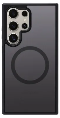 Produktbild von Valenta Back Cover Frost MagSafe, Cover, Samsung, Galaxy S24 Ultra, 17,3 cm (6.8"), Schwarz
