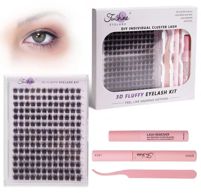 Productafbeelding van Cluster Wimpers voor Eyelash Extensions Thuis, 168 Stuks