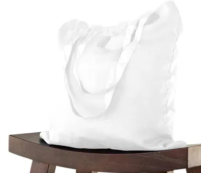 Produktbild von 5 STÜCK Baumwolltasche 38 x 42 cm unbedruckt, Lange Henkel Stofftasche