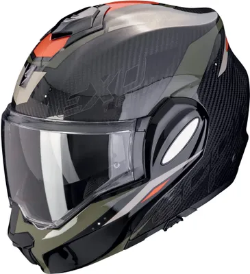 Zdjęcie produktu dla Kask z klapką Scorpion Exo-Tech Evo Carbon Rover, czarny/zielony, XS (54/55)
