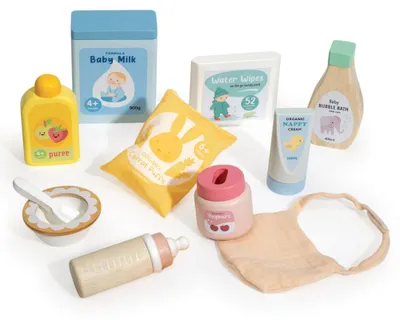 Produktbild von Tender Leaf Baby-Pflegeset Holzspielzeug für Rollenspiele
