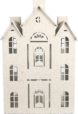 Obrázok produktu pre Clayre & Eef Dekoratívna figúrka domček 26x16x40 cm béžový kov