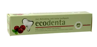 Produktbild von Ecodenta Natural 2 in 1 Toothpaste Anti Tartar Cranberry 100ml