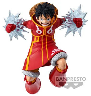 Immagine prodotto di Banpresto, Collezione Battle Record di One Piece, statuetta di Monkey D. Ruffy, 14 cm