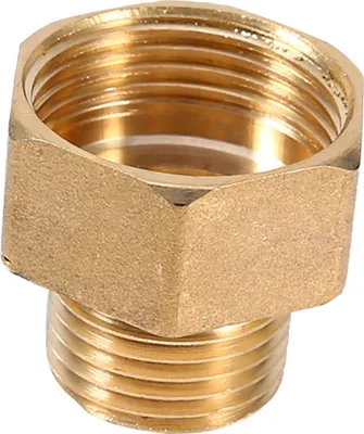 Image de adaptateur réducteur hexagonal pour tuyau d'eau en laiton 1/2BSPT mâle et 3/4BSPT femelle
