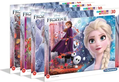 Produktbild von CLEMENTONI Puzzle Eisreich 2: Schwestern mit Olaf 30 Teile