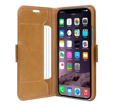 Produktbild von dbramante1928 Copenhagen Slim, Geldbörsenhülle, Apple, iPhone 12 Pro Max, 17 cm (6.7"), Braun