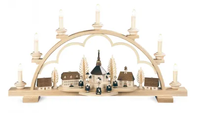 Produktbild von Schwibbogen Seiffener Dorf (64cm) von Müller Kleinkunst