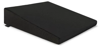 Produktbild von Keilförmiges Sitzkissen 37 x 33,5 x 7/2 cm, Stuhlkissen, Autositzkissen, Bürostuhlkissen, Schwarz