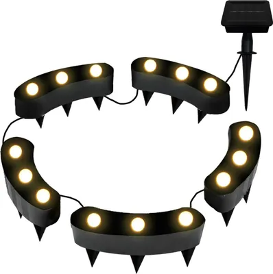 Produktbild von Solar LED-Beleuchtung Blumen Ø20-25 x H3 cm Solarleuchte für Garten, Terrasse oder Balkon mit integrierten LED-Lichtern für stimmungsvolle Beleuchtung bei Dunkelheit
