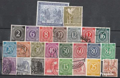 Produktbild von Briefmarken Alliierte Bes.-Gem.Ausg. 25 verschiedene Marken