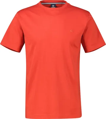 Produktbild von LERROS Klassisches unifarbenes Kurzarm T-Shirt mit Rundhalsausschnitt und tonalem Logostick