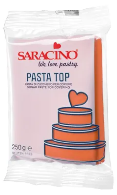 Produktbild von Saracino Pasta Top Orange 250g Einschlagmasse Rollfondant Arancione - glutenfrei