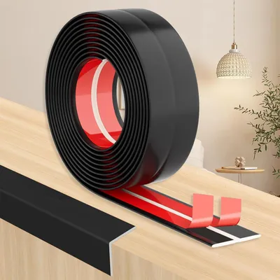 Produktbild von Selbstklebender Türkantenschutz 2 cm x 8 m, wasserdicht, schwarz, für Küche