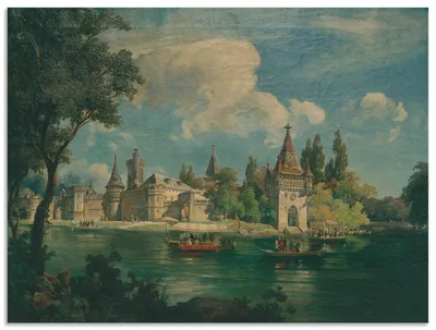 Produktbild von ARTland Wandbild Alu für Innen & Outdoor Schloss Laxenburg Größe: 60x45 cm