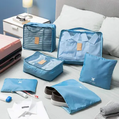 Zdjęcie produktu dla Zestaw organizerów do bagażu luggan innovagoods 6 szt.