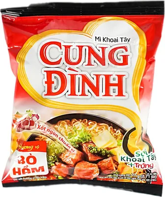 Produktbild von Cung Dinh Instantnudeln Geschmortes Rind Geschmack 77g