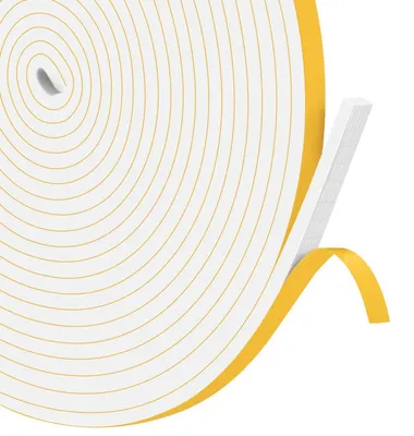 Immagine prodotto di Guarnizione autoadesiva in spugna per finestre, 6 x 3 mm x 15 metri, colore bianco