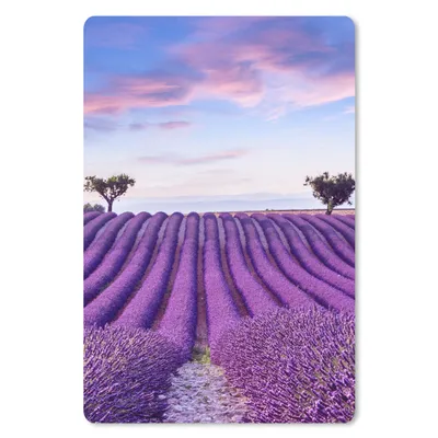 Produktbild von MuchoWow® Mauspad Mousepad Lavendel - Natur - Lila - Bäume - Blumen 18x27 cm - Mousepads - Maus Mat - Pad - Mausunterlage