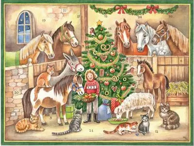 Immagine prodotto di Calendario dell'Avvento a tema cavalli per bambini – 24 sorprese